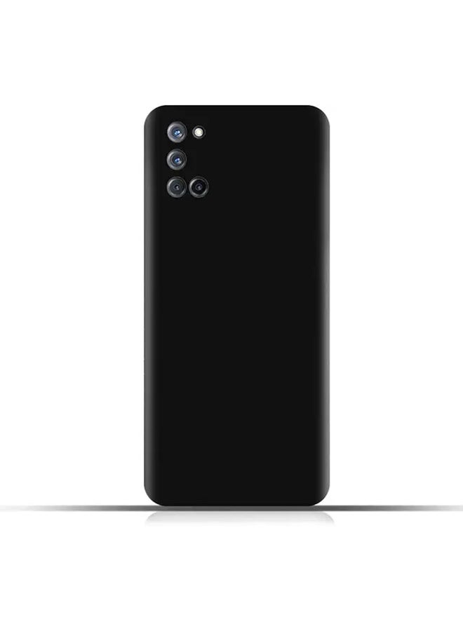Protective Cover For Oppo A92s , Slim Fit Soft Back  TPU Case Flexible Silicone Cover Compatible For Oppo A92s - Black